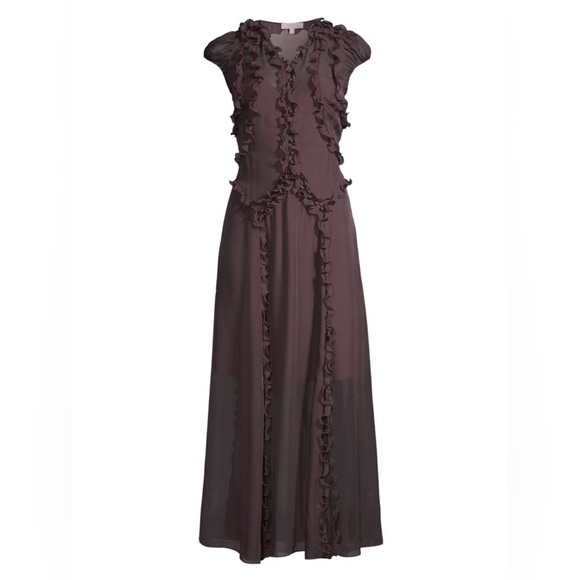 Rebecca Taylor Dresses & Skirts - Rebecca Taylor Silk Ruffled Maxi Dress